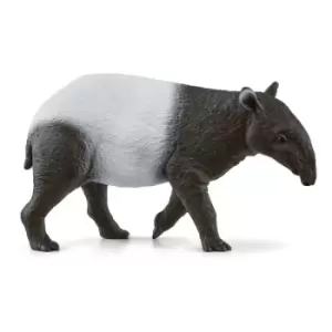 image of SCHLEICH Wild Life Tapir Toy Figure, 3 to 8 Years, Brown/White (14850)