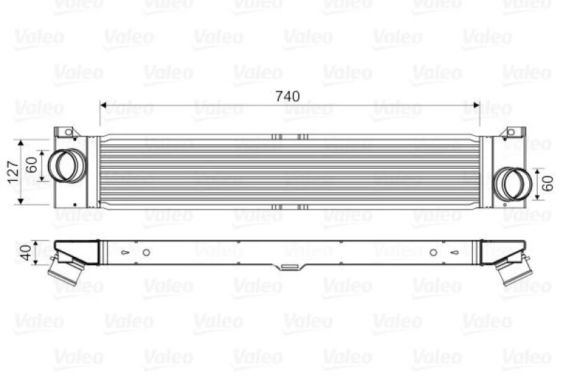 Image of Intercooler VALEO 818586