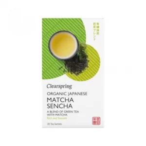 Image of Clearspring Organic Japanese Matcha Sencha Tea 20 bag