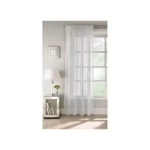 Image of Tyrone Textiles Ltd - Pandora Voile Panel 140cm x 137cm, White