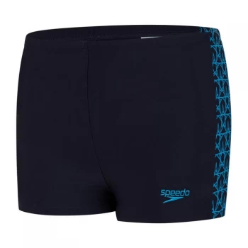 image of Speedo Boomstar Splice Swimming Shorts Junior Boys - Navy/Pool