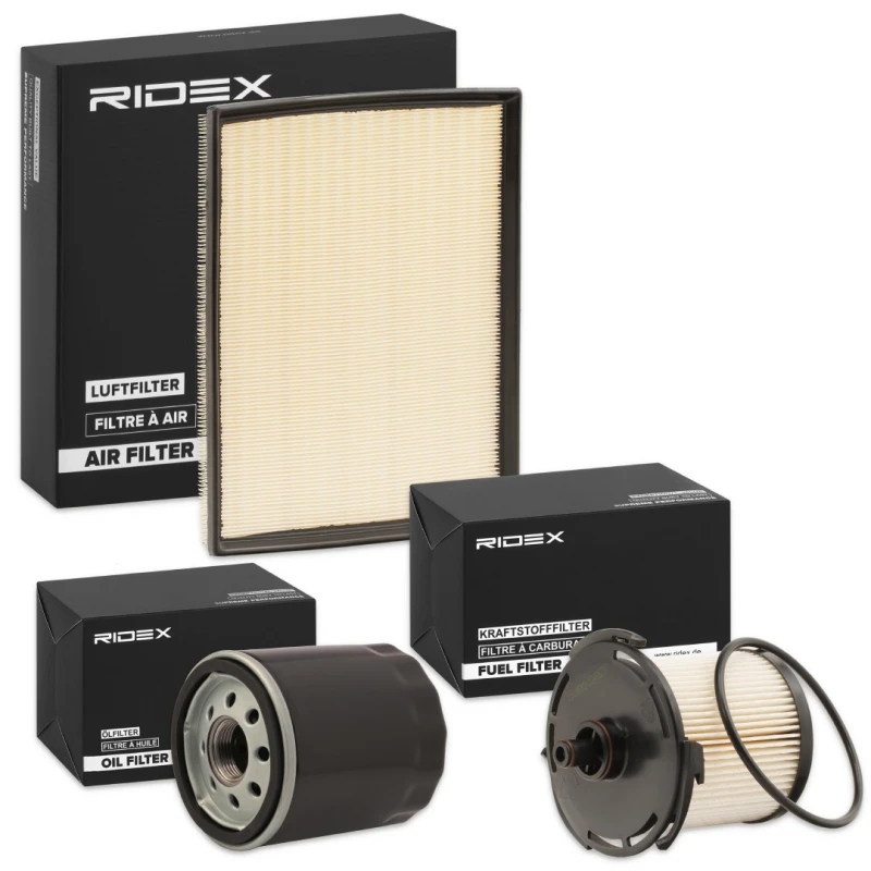Image of RIDEX 4055F23576 Filter Set with air filter, with seal ring Filter Set (4055)