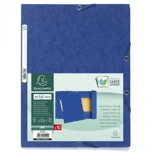 image of Europa 3 Flap Folders 24x32cm Bl Pack of 10