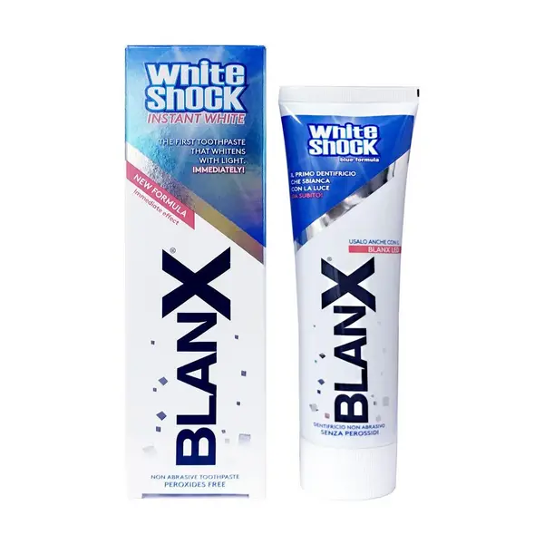 image of Blanx White Shock Blue Formula Whitening Toothpaste 75ml