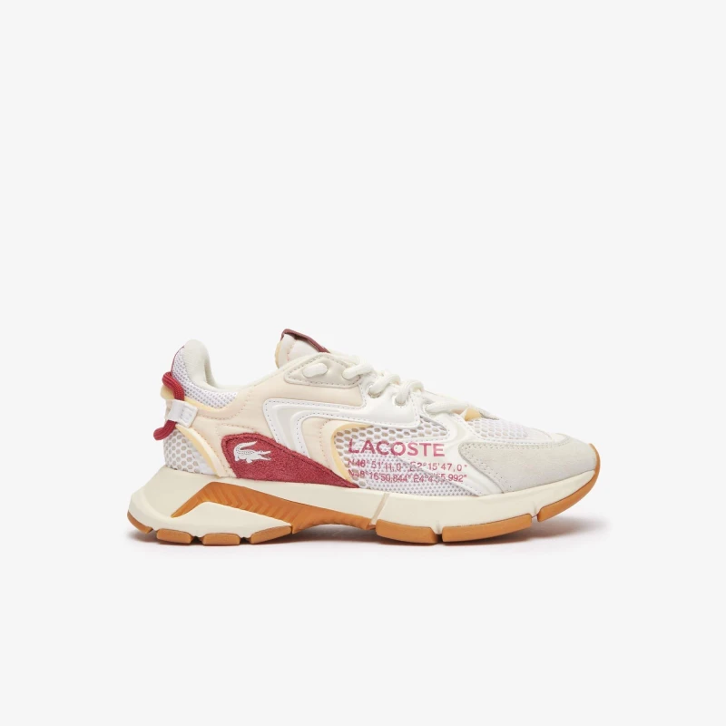 Image of Lacoste L003 Neo Trainers - White red White red 5.5