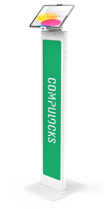 Image of Compulocks Universal Tablet Cling Brandable Floor Stand White