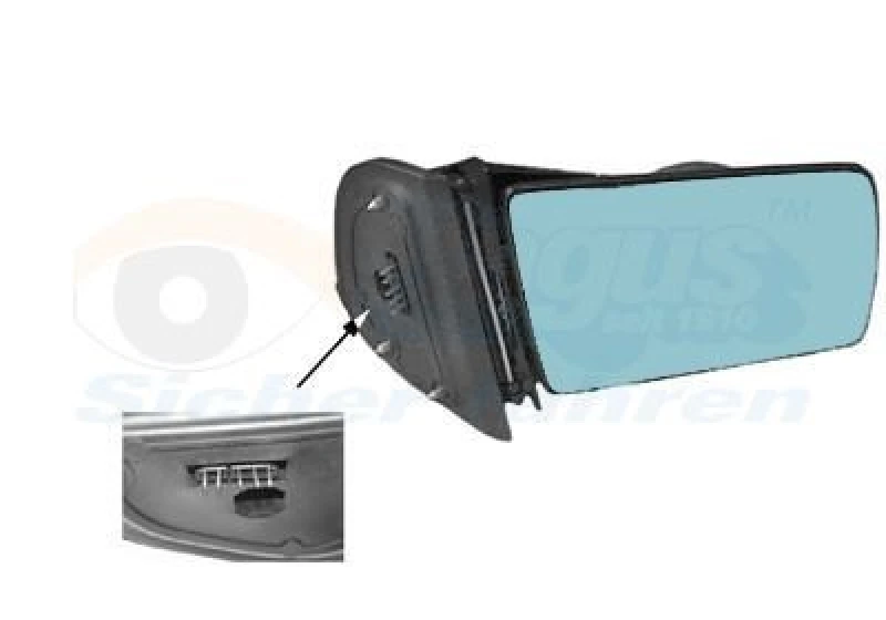 Image of VAN WEZEL Wing mirror VAN WEZEL 3030858