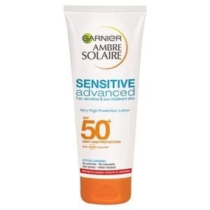 image of Ambre Solaire Sensitive Sun Cream SPF50+ 200ml