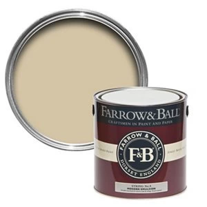 image of Farrow & Ball Modern String No. 8 Matt Emulsion Paint 2.5L