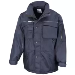Image of Result Mens Workwear Heavy Duty Water Repellent Windproof Combo Coat (S) (Navy/Navy)