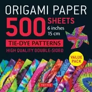 Image of origami paper 500 sheets tie dye patterns 6 15cm tuttle origami paper high