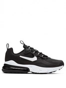 image of Nike Air Max 270 Junior React - Black/White, Size 4