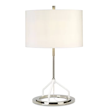 Image of Vicenza Table Lamp - Dark Grey Polished Nickel, E27