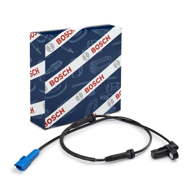 Image of Bosch 0 986 594 558 ABS Sensor with cable Sensor,wheel speed (412)