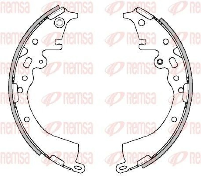 Image of REMSA Brake Shoe Set REMSA 4538.00