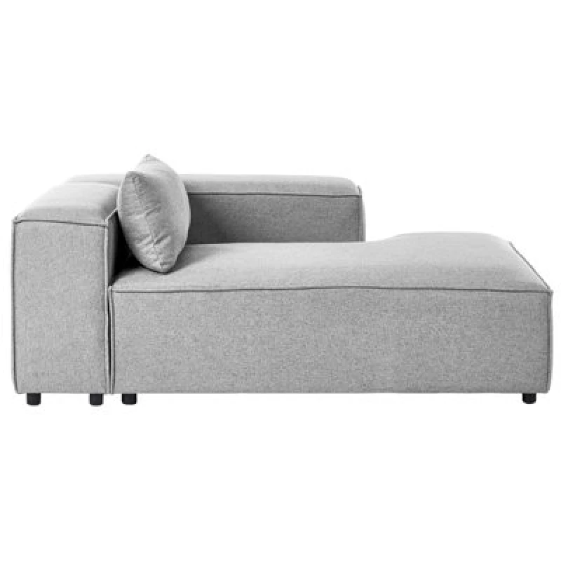 Image of Beliani Left-Hand Chaise Lounge Brande Grey