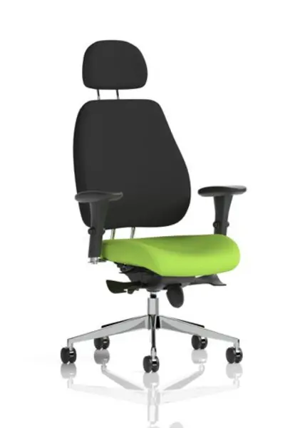 Image of Dynamic Office Solutions Napa Broad Arm 85cm Wide Armchair in Cristina Marrone Ultima Faux Leather with Socket NSS05654