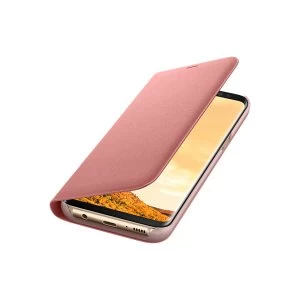 image of Samsung EF-NG950PPEGWW Galaxy S8 LED View Cover in Pink