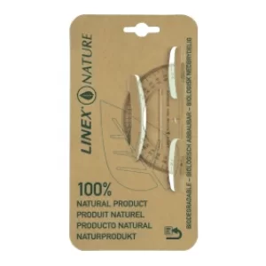 Image of Linex Nature Clear Protractor 180 Degree with Reverse Graduation