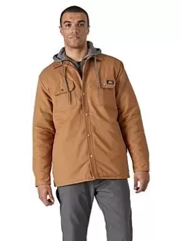 Image of Dickies Duck Shirt Jacket, Brown Size XL Men