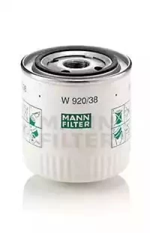 image of Oil Filter W920/38 By Mann