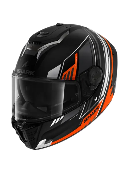 Image of Shark Spartan RS Byhron Mat Black Orange Chrom KOU Full Face Helmet 2XL