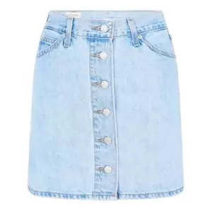 Image of Levis Button Skirt - Blue