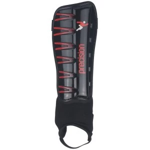 Image of Precision Pro Shin & Ankle Pads Black/Red - Large