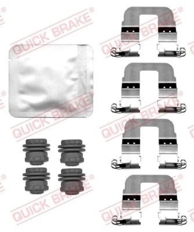 Image of QUICK BRAKE Brake pad fitting kit QUICK BRAKE 109-0106