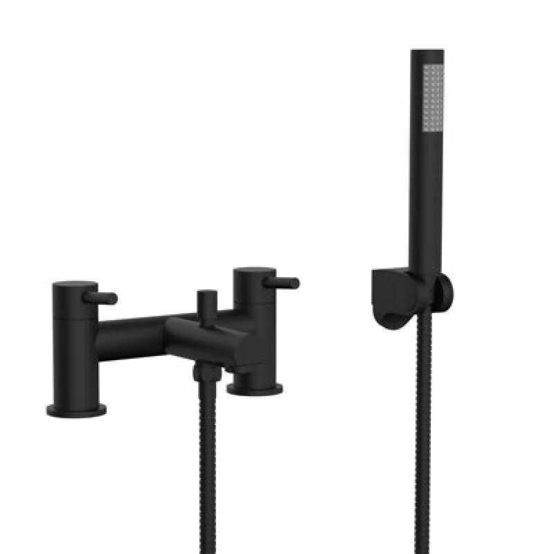 Image of Nes Home Shower Mixer Tap With Handheld Shower Kit Matt Black
