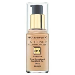Image of Max Factor All Day Flawless 3 in 1 Foundation Golden 75 Nude