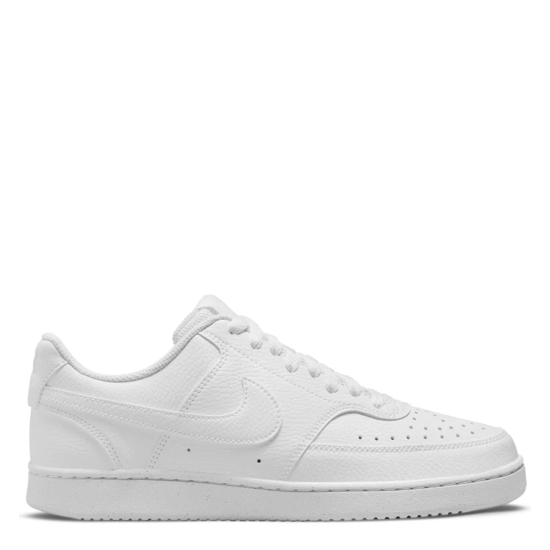 Image of Nike Court Vision Low Next Nature Trainers White/White female 3 (36)