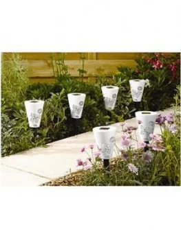 Image of Smart Solar Silhouette Butterfly Stake Lights (6 Pack)