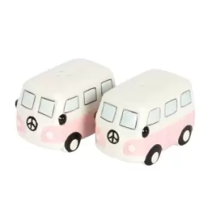 Image of Pale Pink Capervan Cruet Salt and Peper Set