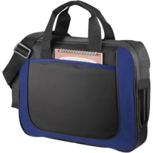 Image of Bullet The Dolphin Business Briefcase (Pack Of 2) (38.1 x 7 x 29.2cm) (Solid Black/Royal Blue) - Solid Black/Royal Blue