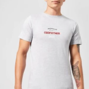 Image of Plain Lazy Codfather Mens T-Shirt - Grey - L
