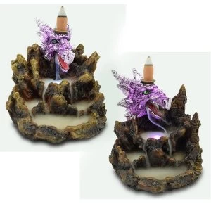 image of Purple Dragon LED Backflow Incense Burner (1 Random Supplied)