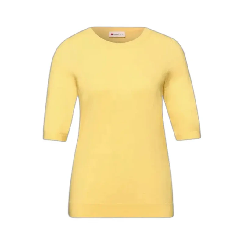 Image of Street One Womens short-sleeved blouse Street One LTD QR Jaune Female 40