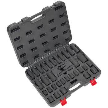 Image of Sealey AK5634M 34 Piece 1/2" Drive Impact Socket Set Metric 1/2"