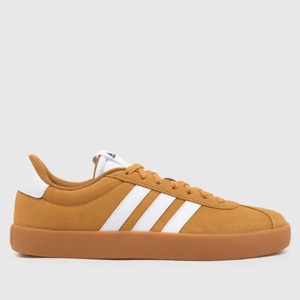 Image of adidas vl court 3.0 trainers in white & beige White & Beige UK 11 (EU 46)