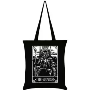 image of Deadly Tarot The Emperor Tote Bag (One Size) (Black/White) - Black/White