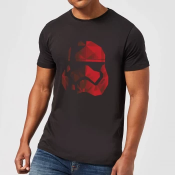 image of Star Wars Jedi Cubist Trooper Helmet Black T-Shirt - Black - 3XL - Black