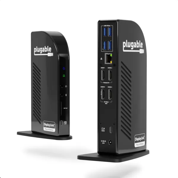Image of PLUGABLE USB-C Quad HDMI Dock