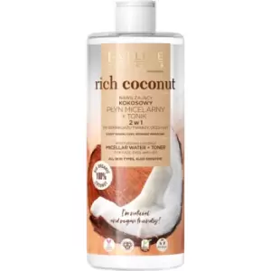 image of Eveline Cosmetics Rich Coconut Micellar Water and Toner 2 in 1 500 ml