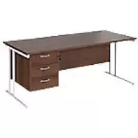 image of Dams International Desk MC18P3WHW 1,800 x 800 x 725 mm