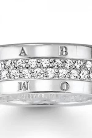 Image of Thomas Sabo Jewellery Sterling Silver Ring JEWEL TR1939-051-14-48
