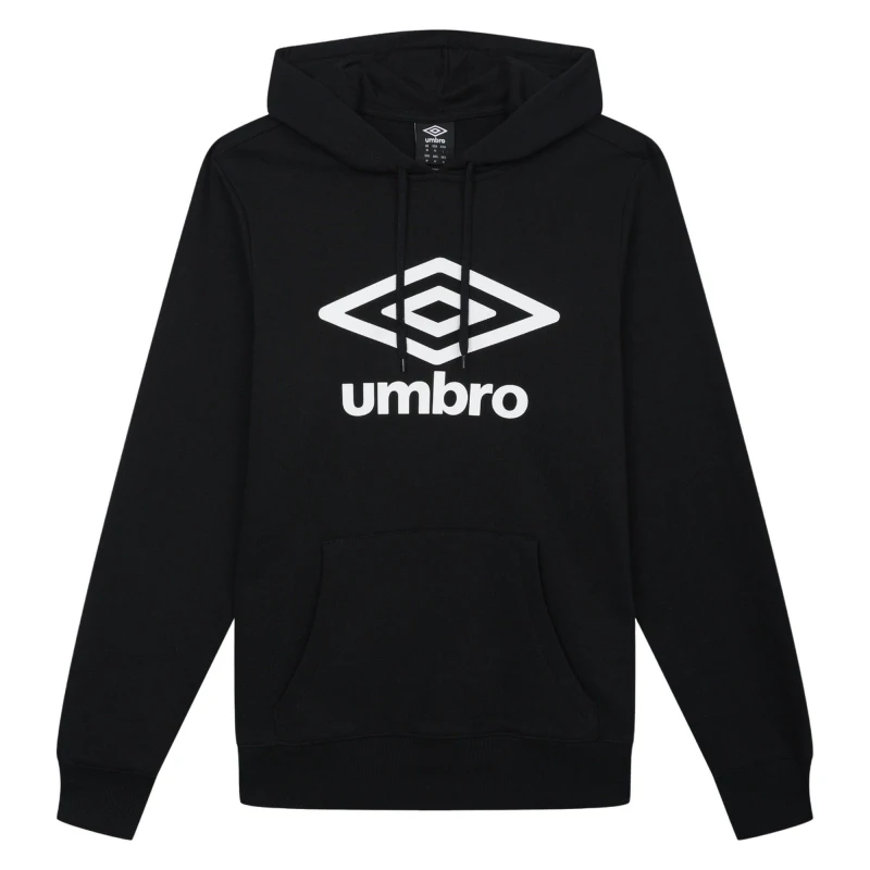 Image of Umbro Umbro Men Logo Hoodie in Black Size: Small Black S Male 5063470883370