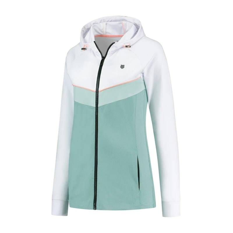 Image of K Swiss Hypocrite Hooded Tracksuit Jacket Womens - Blue Blue 8