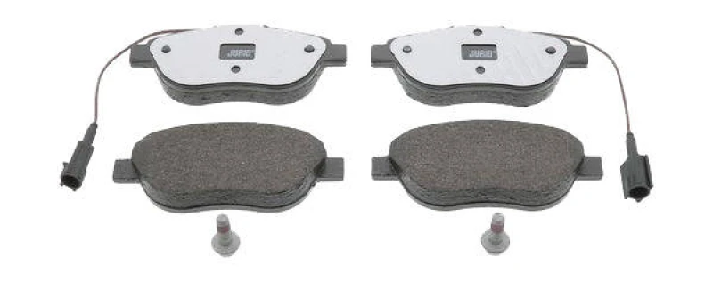 Image of JURID 573075J Brake pad set incl. wear warning contact, with accessories Brake Pad Set,disc brake (402)