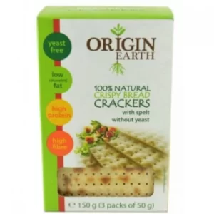 Image of Origin Earth Yeast Free Crackers With Spelt 150g (10 minimum)